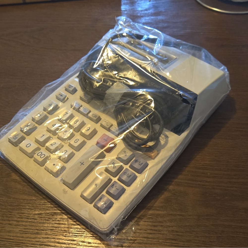 Sharp EL-1801P III Desktop Printing Calculator Large Keys/Display w/ Power Cord